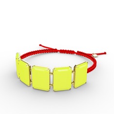 Akia Bileklik - Neon sarı akrilik 8 ayar altın bileklik #lhg8xw