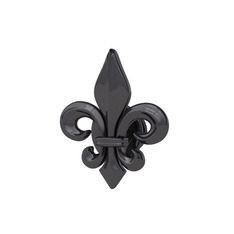 Fleur De Lis Pin - 925 ayar siyah rodyum kaplama gümüş broş #bszaot