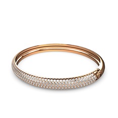 Swarovski 14 ayar rose altın bilezik