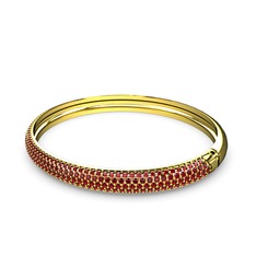 Garnet 14 ayar altın bilezik