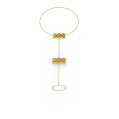 Kurdele Şahmeran Bilezik - Sitrin 14 ayar altın bilezik (40 cm altın rolo zincir) #qj1zzw