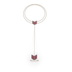 Pembe kuvars 925 ayar gümüş bilezik (40 cm rose altın rolo zincir)