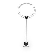 Siyah zirkon 925 ayar siyah rodyum kaplama gümüş bilezik (40 cm gümüş rolo zincir)