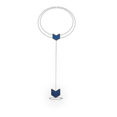 Menta Şahmeran Bilezik - Lab safir 925 ayar siyah rodyum kaplama gümüş bilezik (40 cm gümüş rolo zincir) #1q1u4j7