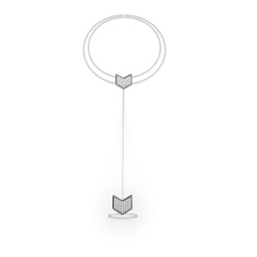 Swarovski 8 ayar beyaz altın bilezik (40 cm beyaz altın rolo zincir)