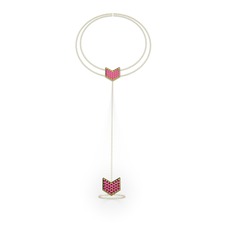 Rodolit garnet 8 ayar altın bilezik (40 cm altın rolo zincir)