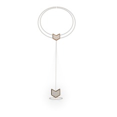 Menta Şahmeran Bilezik - Swarovski 14 ayar rose altın bilezik (40 cm beyaz altın rolo zincir) #cq1ykm