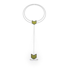 Menta Şahmeran Bilezik - Peridot 925 ayar siyah rodyum kaplama gümüş bilezik (40 cm beyaz altın rolo zincir) #gjgbzr