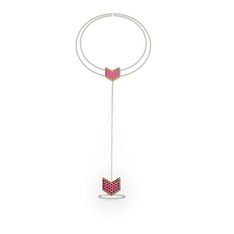 Rodolit garnet 18 ayar altın bilezik (40 cm gümüş rolo zincir)