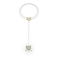Swarovski 18 ayar altın bilezik (40 cm gümüş rolo zincir)