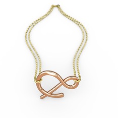 Ve Bilezik - 18 ayar rose altın bilezik (40 cm altın rolo zincir) #puphhq