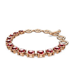 Garnet 18 ayar rose altın bilezik