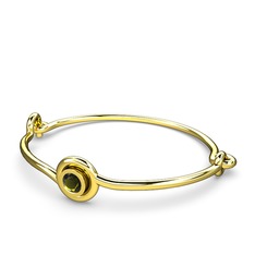 Tenda Taşlı Bilezik - Peridot 8 ayar altın bilezik #w3dzcr