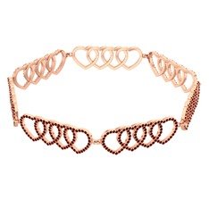 Garnet 18 ayar rose altın bilezik