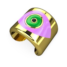 8 ayar altın bilezik (Açık pembe mineli)