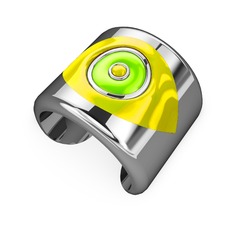 Palmira Mineli Nazar Bilezik - 925 ayar gümüş bilezik (Sarı mineli) #13svuv2