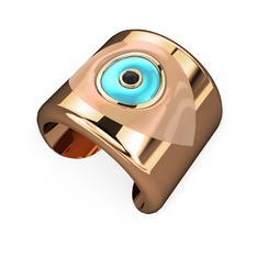 14 ayar rose altın bilezik (Ekru mineli)