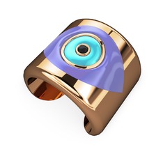 14 ayar rose altın bilezik (Menekşe mineli)