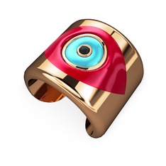 14 ayar rose altın bilezik (Kırmızı mineli)