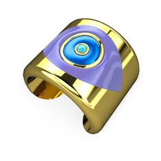 8 ayar altın bilezik (Menekşe mineli)