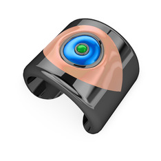 925 ayar siyah rodyum kaplama gümüş bilezik (Pastel pembe mineli)