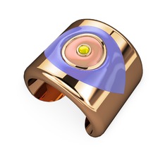 18 ayar rose altın bilezik (Menekşe mineli)