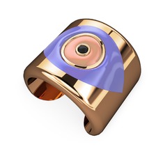 14 ayar rose altın bilezik (Menekşe mineli)