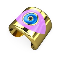 8 ayar altın bilezik (Açık pembe mineli)