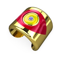 18 ayar altın bilezik (Kırmızı mineli)