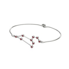 Cosmos Leo Deneme deneme - Kök yakut 8 ayar beyaz altın bilezik #1m20off