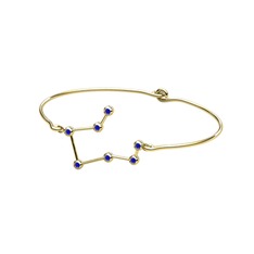 Cosmos Deneme deneme - Lab safir 925 ayar altın kaplama gümüş bilezik #xs0rjg