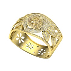 Dumanlı kuvars ve swarovski 14 ayar altın bilezik