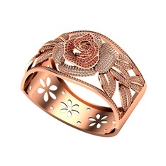 Taşlı Gül Bilezik - Garnet ve dumanlı kuvars 18 ayar rose altın bilezik #txnyyy
