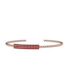 Garnet 14 ayar rose altın bilezik