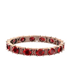 Vanea Bilezik - Garnet 14 ayar rose altın bilezik #114monc