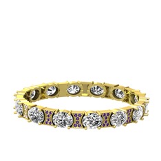 Swarovski ve ametist 18 ayar altın bilezik
