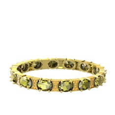 Vanea Bilezik - Peridot ve sitrin 18 ayar altın bilezik #20on4t