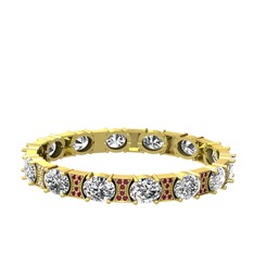 Swarovski ve kök yakut 18 ayar altın bilezik