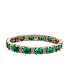 Vanea Bilezik - Yeşil kuvars ve pırlanta 14 ayar rose altın bilezik (1.95 karat) #mukoa2