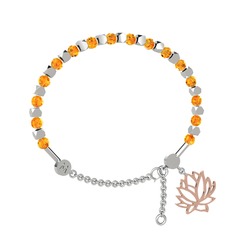 Mitra Lotus Bilezik - Sitrin 925 ayar gümüş bilezik #jideus