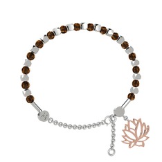 Mitra Lotus Bilezik - Dumanlı kuvars 925 ayar gümüş bilezik #z3n8t2