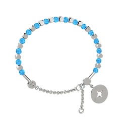 Mitra Pusula Bilezik - Akuamarin 925 ayar gümüş bilezik #1d40jh5