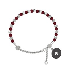 Kök yakut 925 ayar gümüş bilezik