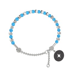 Mitra Pusula Bilezik - Akuamarin 925 ayar gümüş bilezik #qdhbxx