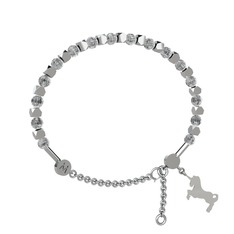 Mitra Unicorn Bilezik - Beyaz zirkon 8 ayar beyaz altın bilezik #1f8m9jx