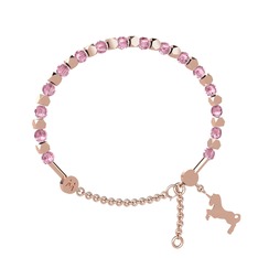Mitra Unicorn Bilezik - Pembe kuvars 14 ayar rose altın bilezik #1ol6s1v