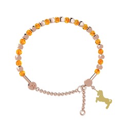 Sitrin 8 ayar rose altın bilezik