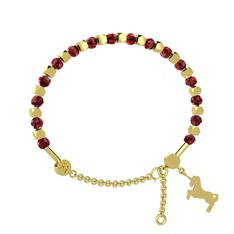 Mitra Unicorn Bilezik - Garnet 18 ayar altın bilezik #exwle1
