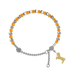 Mitra Unicorn Bilezik - Sitrin 18 ayar beyaz altın bilezik #g12rs0