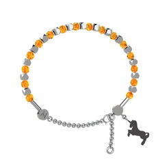 Mitra Unicorn Bilezik - Sitrin 8 ayar beyaz altın bilezik #mtzd7y